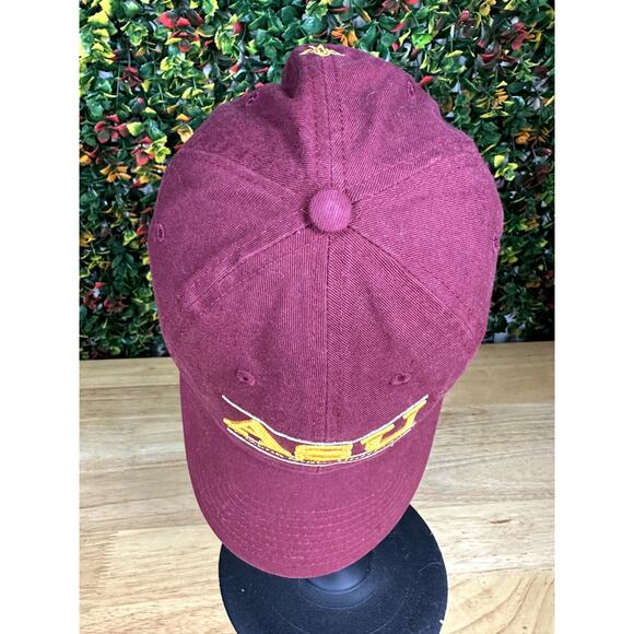 Arizona State Sun Devils The Game Hat Cap Snapback 100% Cotton Red NCAA Vintage - Picture 8 of 11